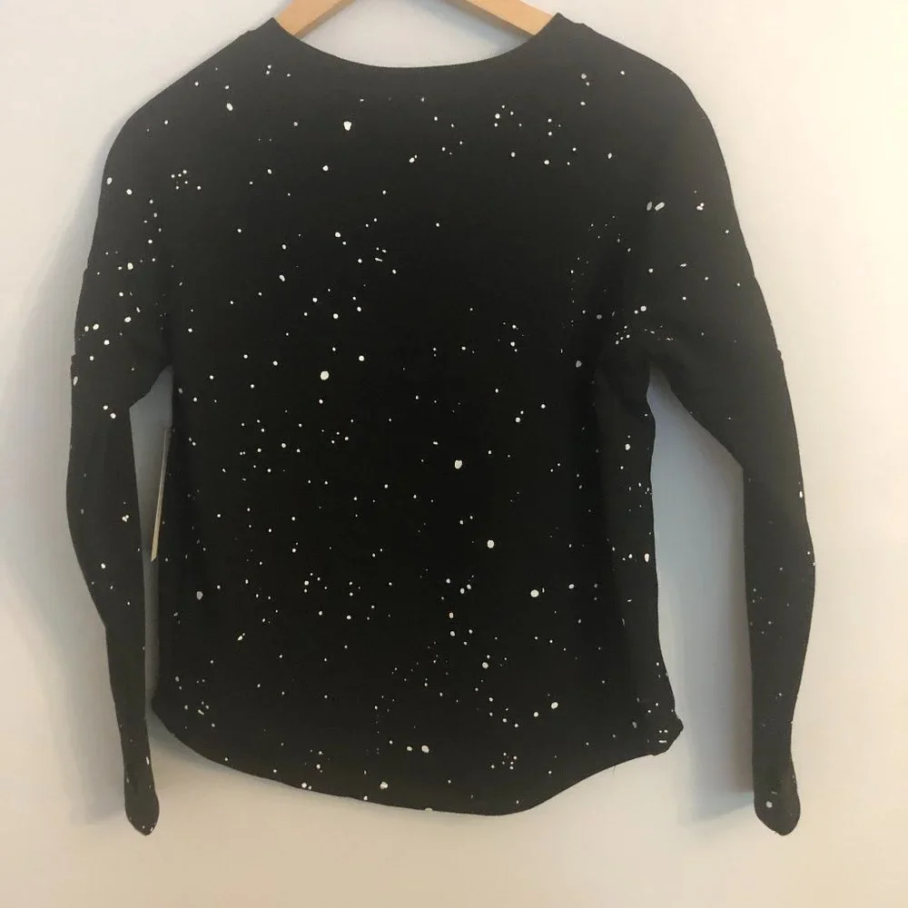 Theo & Spence Paint Splatter Thumbhole Sweatshirt - Picture 4 of 8